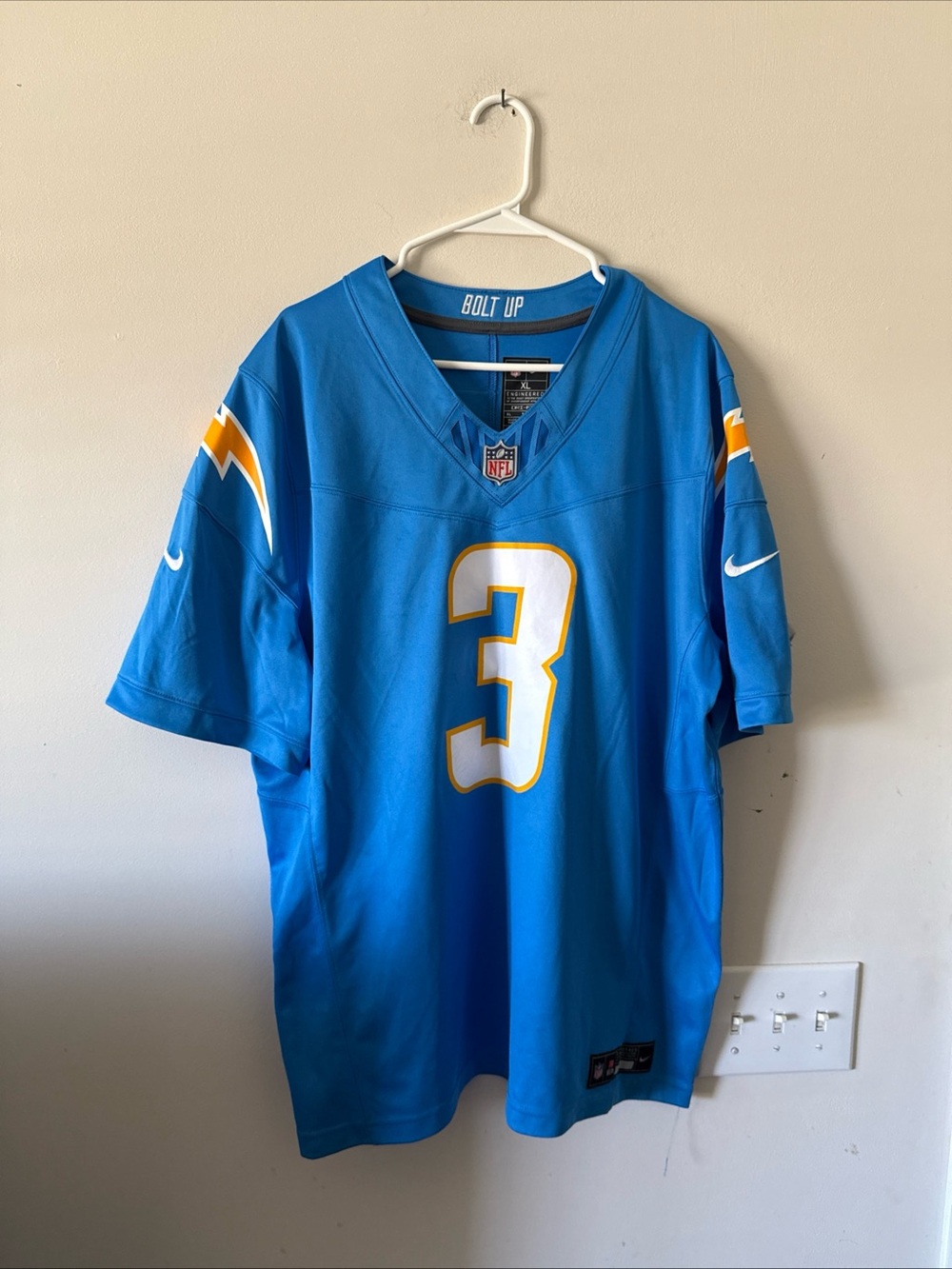 Men's Nike Derwin James Jr. #3 LA Chargers Powder Vapor Lmtd Jersey Sz XL - RARE